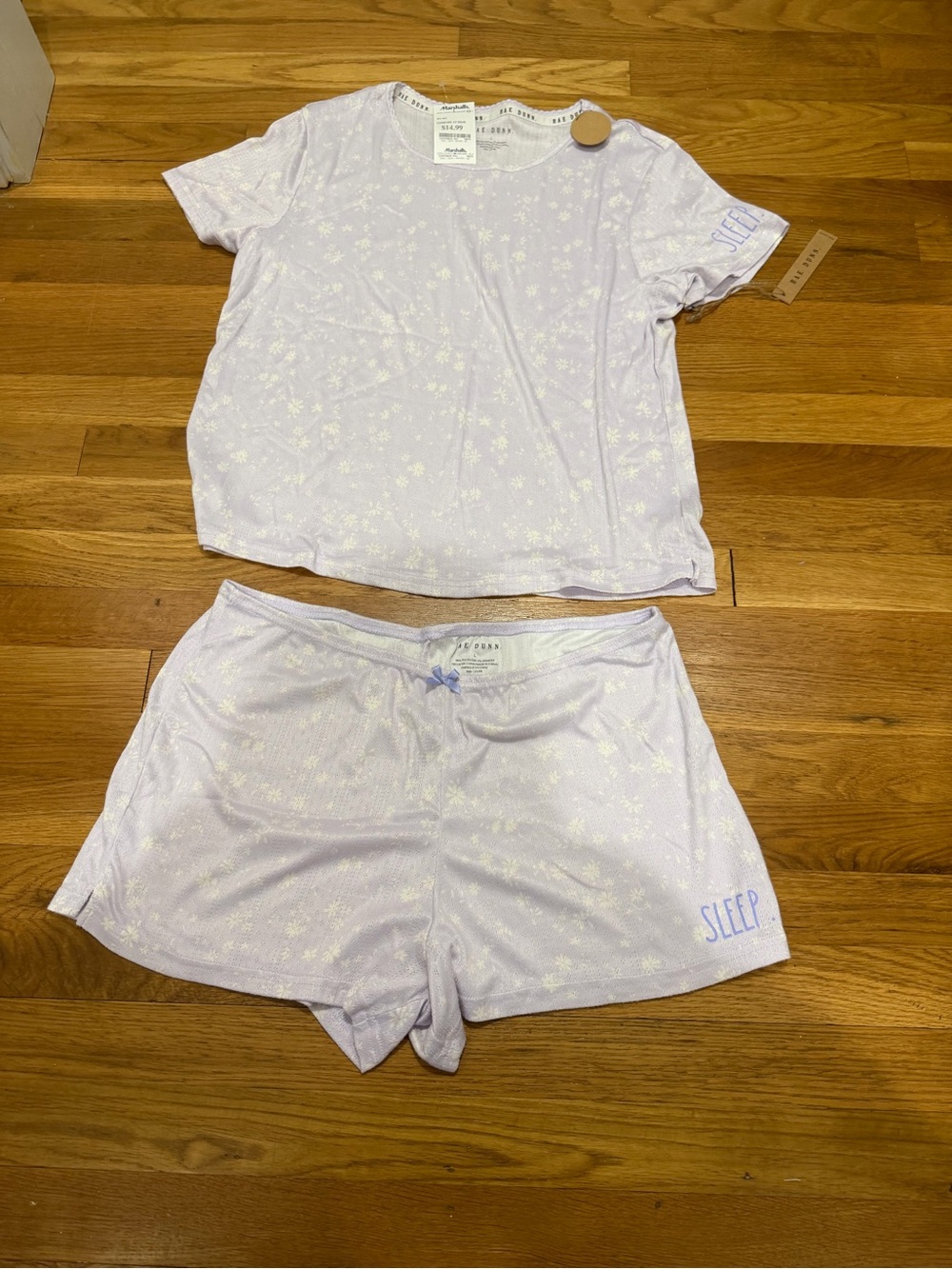 Women's Lavender Floral Sleep Short Set - SLEEP